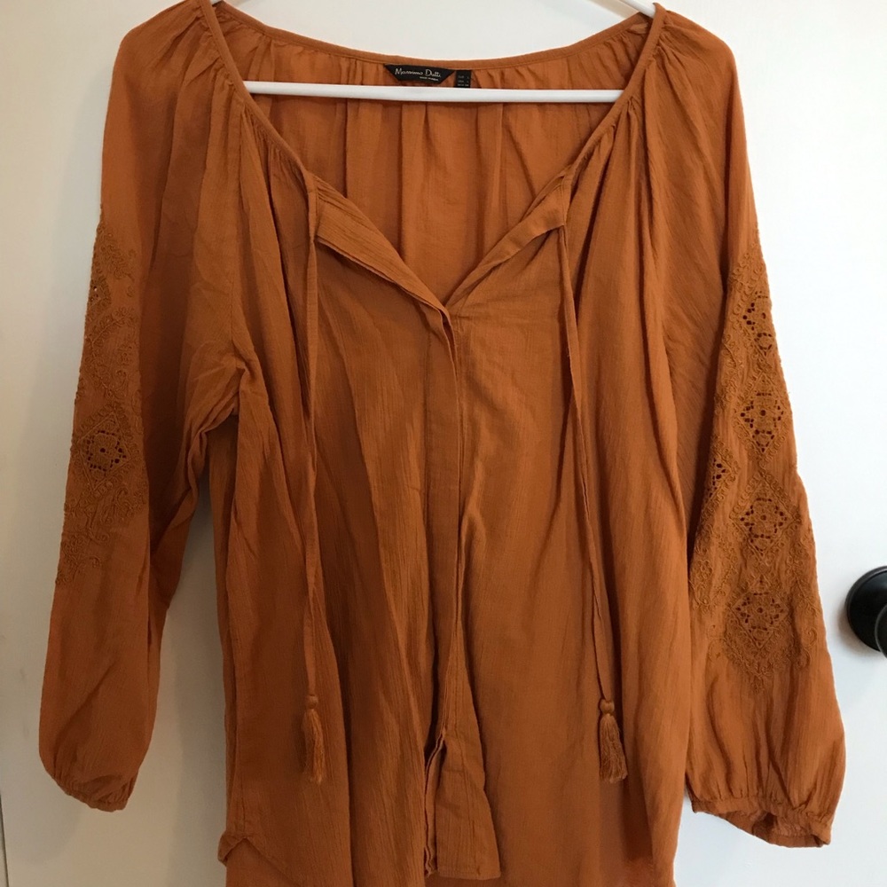 Lace Detail long Sleeve Blouse